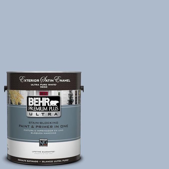BEHR Premium Plus Ultra 1Gal. UL24015 Simply Blue Satin BEHR Premium Plus Ultra 1Gal. UL24015 Simply Blue Satin