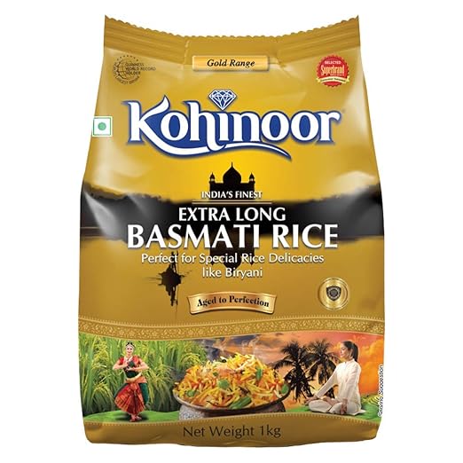Kohinoor Gold India S Finest Extra Long Authentic Basmati Rice 1 Kg Pack Amazon In