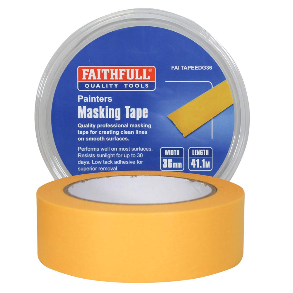 Faithfull FAITAPEEDG36 Edge Masking Tape 36mm x 41.1M