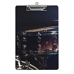 TecEr Acrylic Clipboard, Snare-Drum-Percussion
