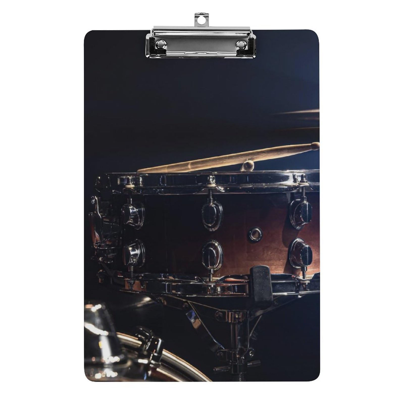 TecEr Acrylic Clipboard, Snare-Drum-Percussion