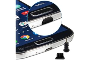 PortPlugs - 5 Pairs of Silicone Anti Dust Plugs for Android Micro USB Port & 3.5mm Earphone Jack - Cell Phone Dust Plug Set -