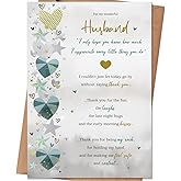 HEJOYN Husband Birthday Card, Happy Birthday Cards & Gift for Husband from Wife, Funny Bday Card & Gifts for Men Him
