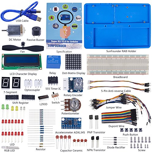 SunFounder Project Super Starter Kit V3.0 with Tutorial Book for Arduino UNO R3 Mega 2560 - Including 113 Page Instructions Book