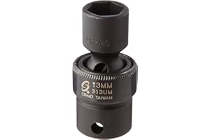 Sunex International 313UM 3/8" Drive Universal Impact Socket, 13mm
