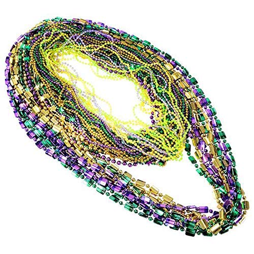 Bead Assortment Mardi Gras Beads Bulk (100 Pcs) Mardi Gras Decorations