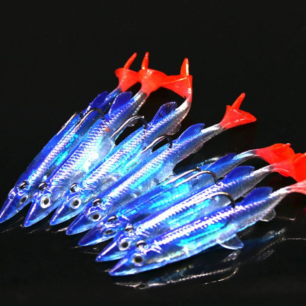 Lepeuxi Minnow Night Plastic Fishing Lure Crank Bait Hooks Bass Fish Crankbait Tackle