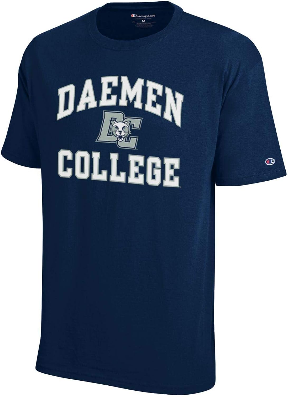 Champion Daemen College with DC Logo NCAA T Shirt, Navy