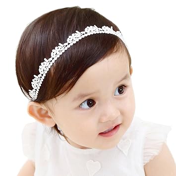 baby christening headband