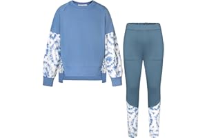 GRACE KARIN Girls Clothes Sweatshirt for Teen Girls Fashion Outfits Sweapants Leggings Tracksuit Clothing Set Size 5-14