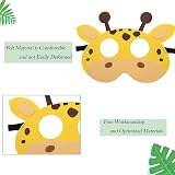 AOOTUERL 12pc Kids Animal Felt Masks Jungle Theme Party Costume Favors view 3