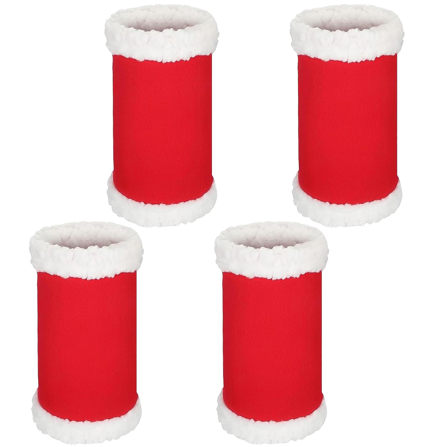 HIXNUG 4 Pieces Christmas Horse Leg Wraps Red Santa Claus Horsemanship Decoration Horse Costume Accessories Sport Equestrian Boots for Club Horse