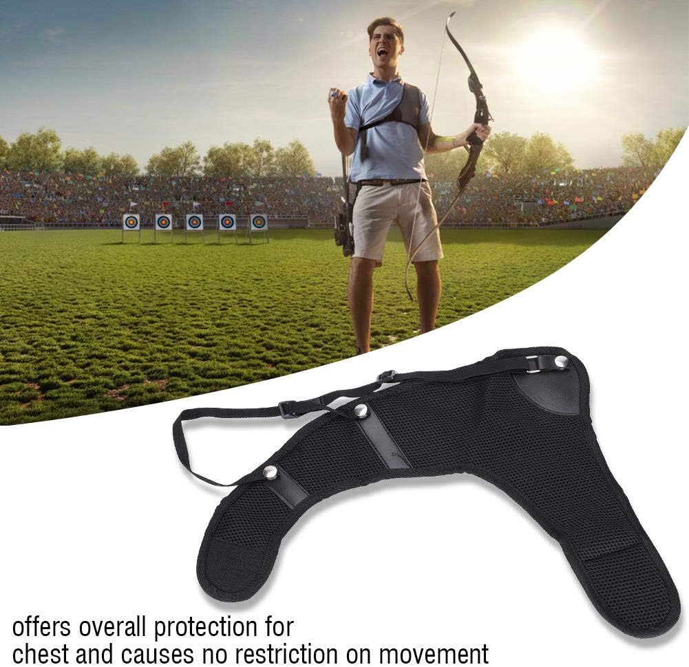 Chest Guard, Lightweight Adjustable Archery Shooting Hunting Chest Protector Guard Shooting Compound Bow Or Recurve Bow for Left Size : Sports & Outdoors
