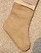 DLWedding Handmade Burlap Christmas Stocking Natural Jute Holiday Decoration with Rose Decor 15