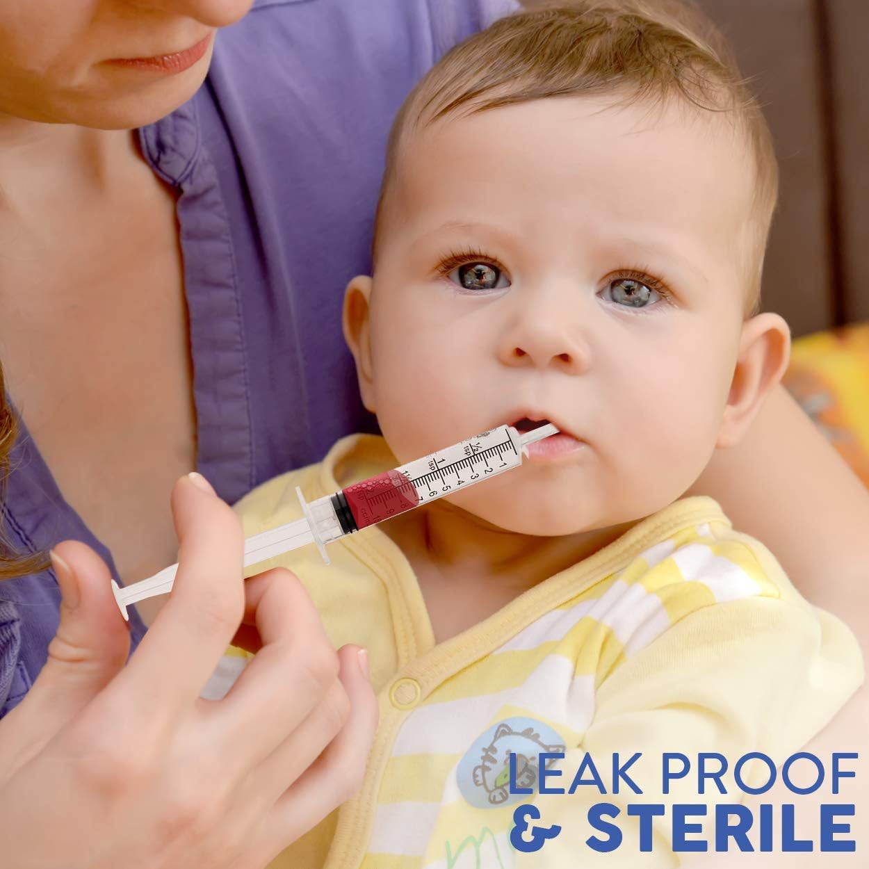 10ml Oral Syringe – 15 Syringes with Covers by Care Touch - Great for Oral Medicine and Home Care: Health & Personal Care