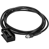 CHELINK 3.5mm AUX Cable Compatible with BMW E85 Z4 E39 E53 X3 X5 Mini Cooper, in-Car Female Audio Adapter Extension Cord, Plug and Play Car Stereo Input