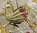 Bird Ornaments Clip-Ons - Set of 12 Includes 3 Each of Red, Blue, Gold and Silver - Sequins and Glitter - Craft Accessories - Each is 3