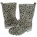 Capelli New York Girls Shiny Baby Leopard Printed Jelly Rain Boot