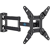 Pipishell Full Motion TV Wall Mount for Echo Show 21/15 and 13-43 Inch Flat Curved Screen TVs &amp; Monitors, Max VESA 200x200mm up to 44lbs, TV Mount Wall Bracket with Rotation Swivel Tilt Extension