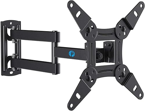Pipishell Full Motion TV Wall Mount for Echo Show 21/15 and 13-43 Inch Flat Curved Screen TVs & Monitors, Max VESA 200x200mm up to 44lbs, TV Mount Wall Bracket with Rotation Swivel Tilt Extension