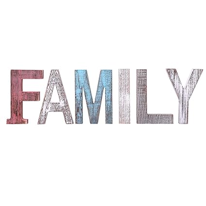Comfify Family Decorative Wooden Letters Large Wood Letters For