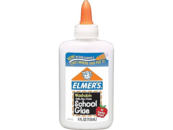 ELMER’S 498371 SCHOOL WASHABLE GLUE 4 OZ. (E304NR)