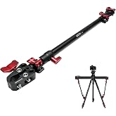 IFOOTAGE Camera Slider Support Arm Stabilizer 32" Quick Release Mount | Tripod Stabilizer Arm with C Clamp &amp; Ball Head, 1/4" &amp; 3/8" Screw Camera Mount for Monitor Light Microphone Camera
