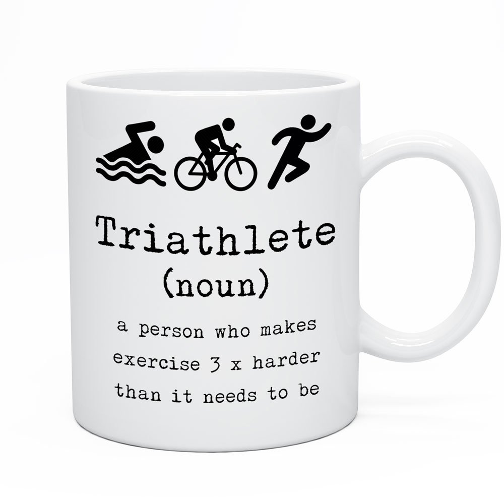 Funny Coffee Tea Triathlete Triathlon Novelty Mug