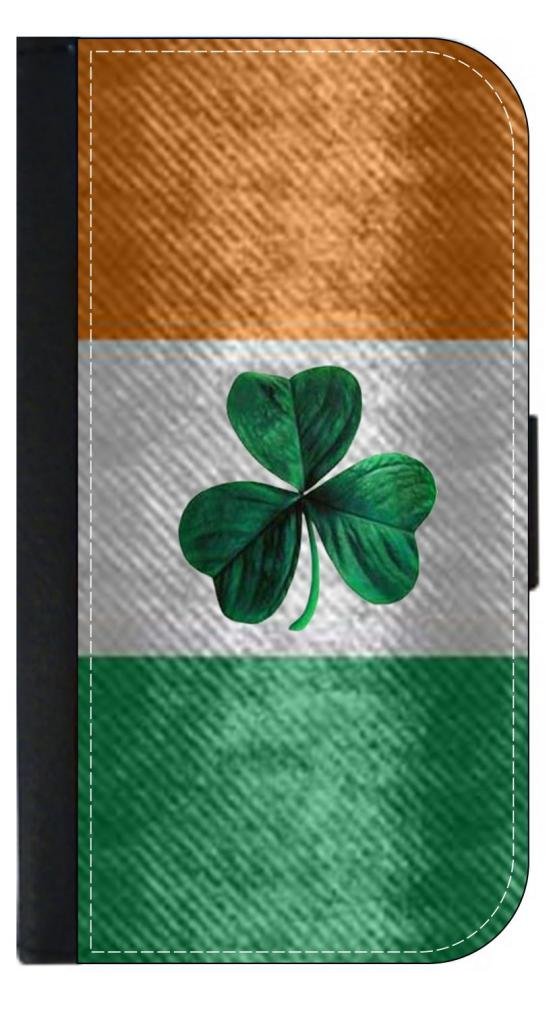 Irish Flag - Ireland Jacks Outlet Case with Closing Flip Cover and Credit Card Slots for The Standar
