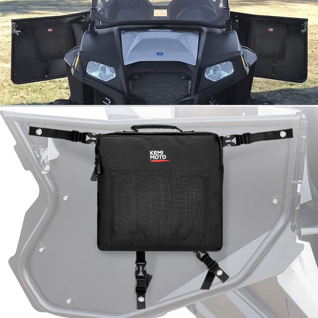 RZR Door Storage Bags, kemimoto 2 Side Door Mount Storage
