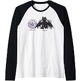 DreamWorks Dragons Strike Class Toothless Raglan Baseball Tee