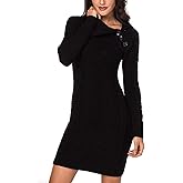 BLENCOT Womens Turtleneck Long Sleeve Elasticity Chunky Cable Knit Pullover Sweaters Jumper