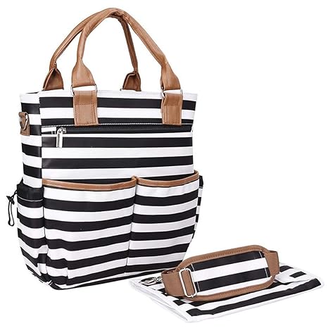 PACKNBUY Baby Diaper Bag Shoulder Style Mother Handbag Black