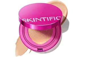 Skintific Professional Foundation, Asian Skin Tones, Moisture Lock, Pink Compact (02 Ivory)