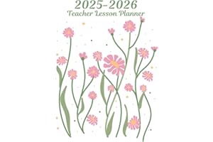 Teacher Lesson Planner: Weekly and Monthly Agenda & Record Book For Class Organization and Planning | Academic School Year | 