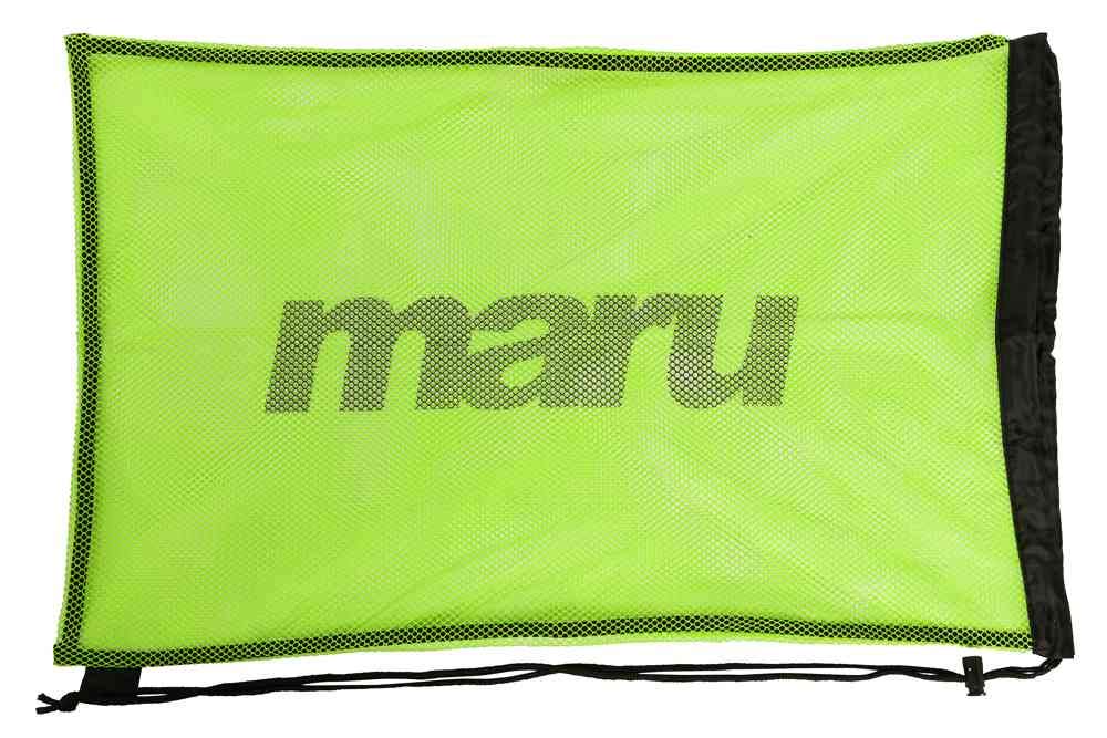 MARU Mesh Bag for Swimming Equipment (Lime) – Lightweight Mesh Swimming Bag for Wet Gear – Breathable, Quick-Dry Design with Drawstring Closure – Ideal for Pool Training & Swim Sessions