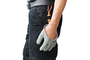 Inf-way Fishing Glove with Magnet Release, Fisherman Professional Catch Fish Gloves Cut&Puncture Resistant with Magnetic Hooks Hunting Glove