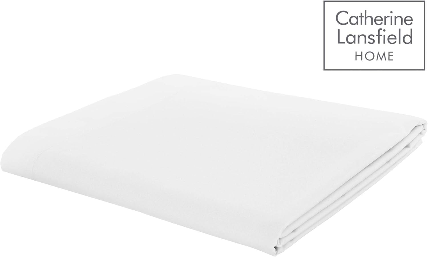 Catherine Lansfield Easy Iron Percale Double Flat Sheet White Amazon