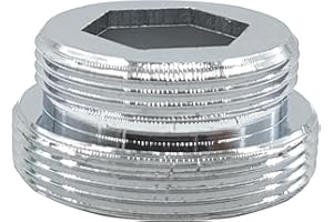 XNTONG - Faucet Adapter,ExternalThread M28 to External Thread M22, Faucet Aerator Adapter, Suitable for Connecting Aerators to Kitchen Faucets, (M28-M22)