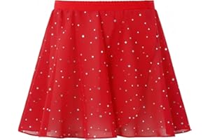 Gogokids Girls Dance Ballet Skirt, 3 Pack Tutu Skirts Fluffy Ballet Dress for Toddlers/Little Girls