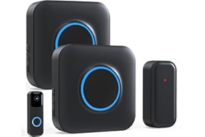 Satisure Wireless Doorbell Chime Video Doorbell Extender - Compatible with Blink Video Doorbell and Blink Video Doorbell (2nd Gen) (1 Video Doorbell Extender 2 Receiver）