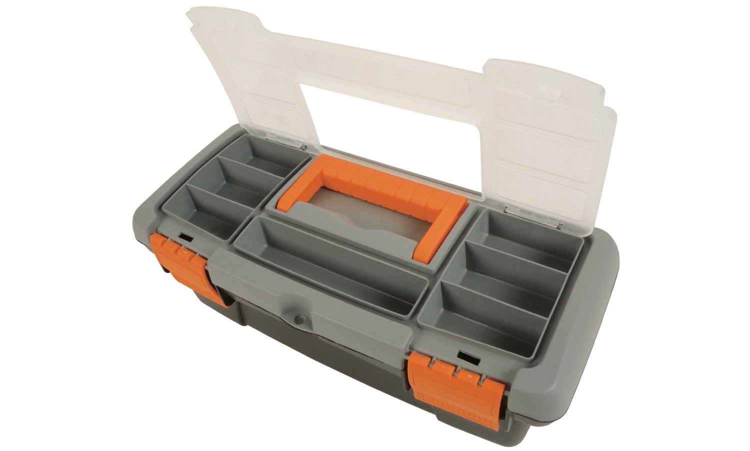 Mercury | Small durable plastic toolbox with tote tray and lid storage