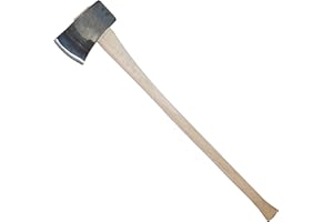 COUNCIL TOOL Single Bit Faller's Axe - 5 lbs Splitting Axe with 36" Straight Wooden Handle & Drop Forged Steel Head - SU50D36S