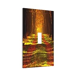 Rustic Nature Tree Autumn Maple Leaf Single Toggle