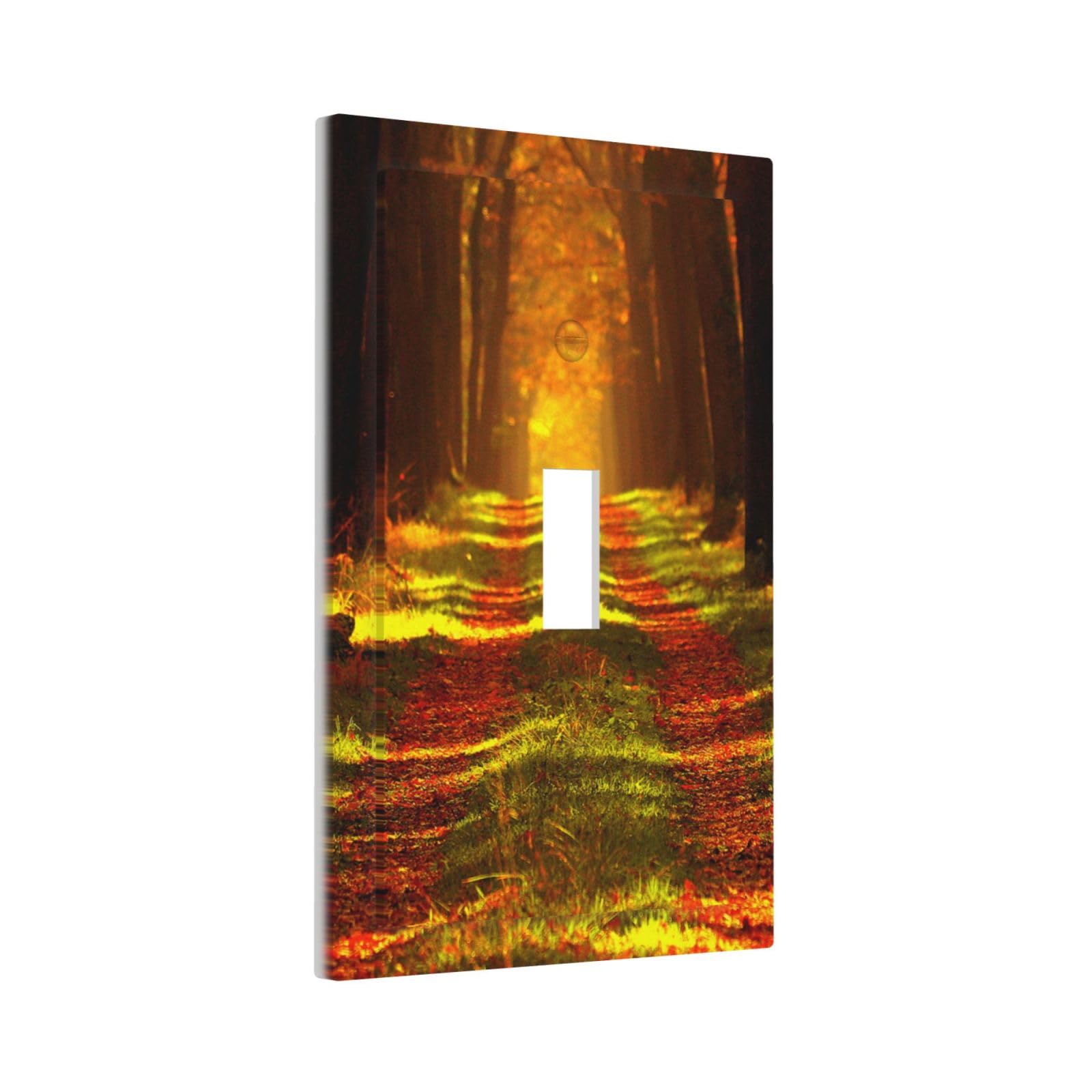 Rustic Nature Tree Autumn Maple Leaf Single Toggle
