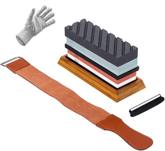 Knife Sharpening Stone Kit（Whetstone） 3000/8000 2 Sided
