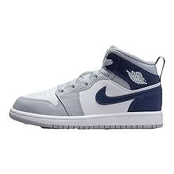 Air Jordan 1 Mid Pre School White/Midnight