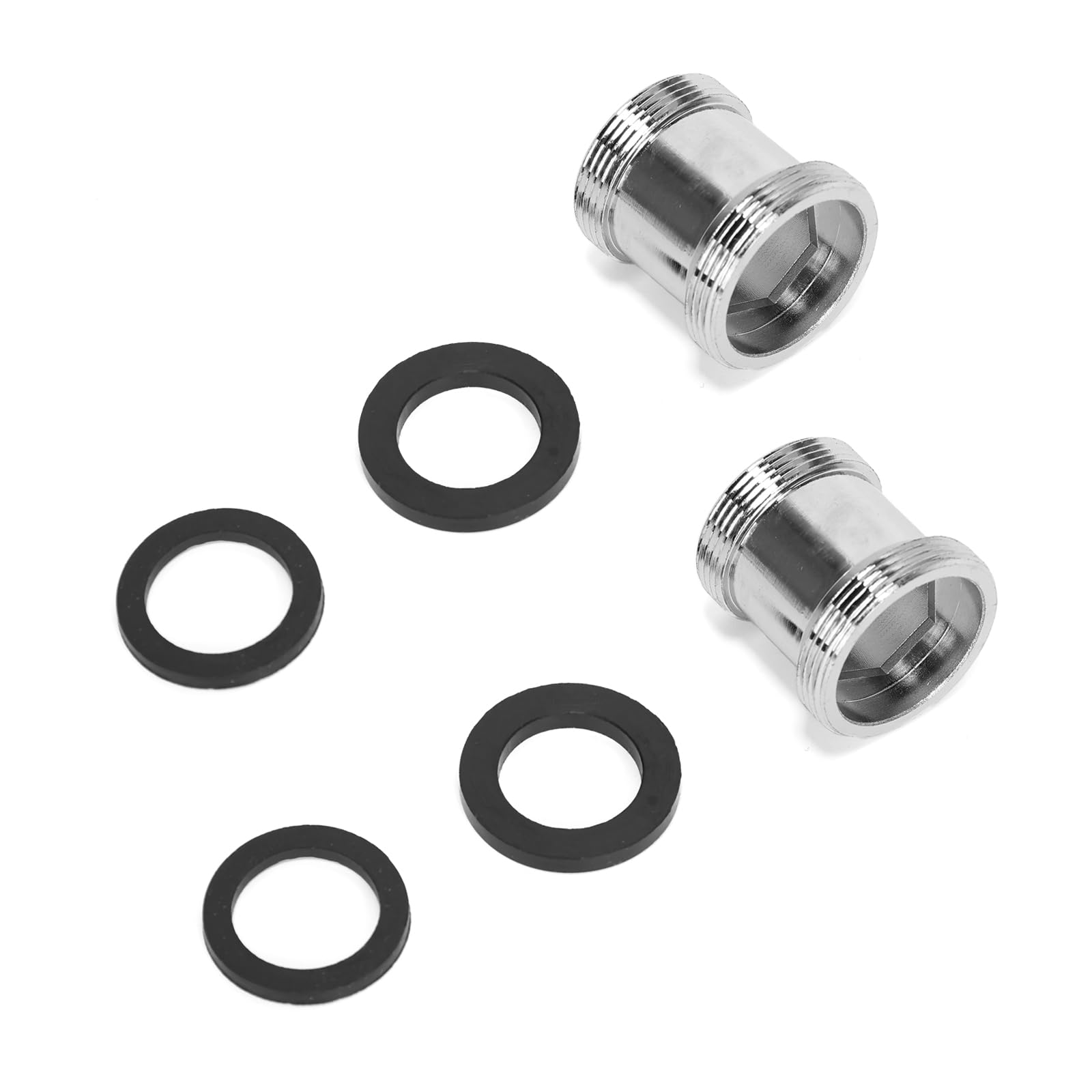 Ruimou 2Pcs Faucet Adapter M22 to M24 Male Thread Adapter (with Rubber Seal) Faucet Connection Filter for Kitchen and Bathroom