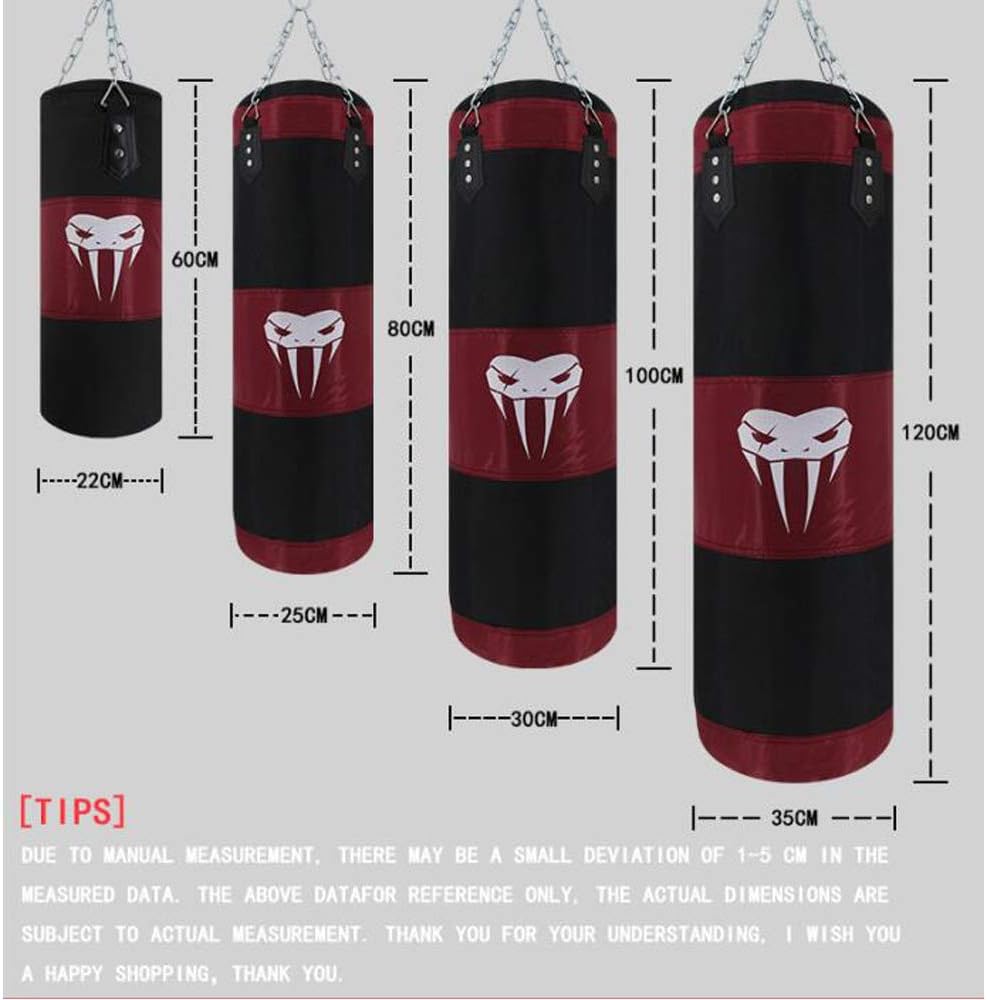 SOTF Hanging Punching Bag Fitness Muscle Training MMA Boxing Sandbag Without Filler : Sports & Outdoors