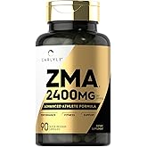 Carlyle ZMA Supplement for Men & Women | 2400mg | 90 Capsules | Non-GMO, Gluten Free